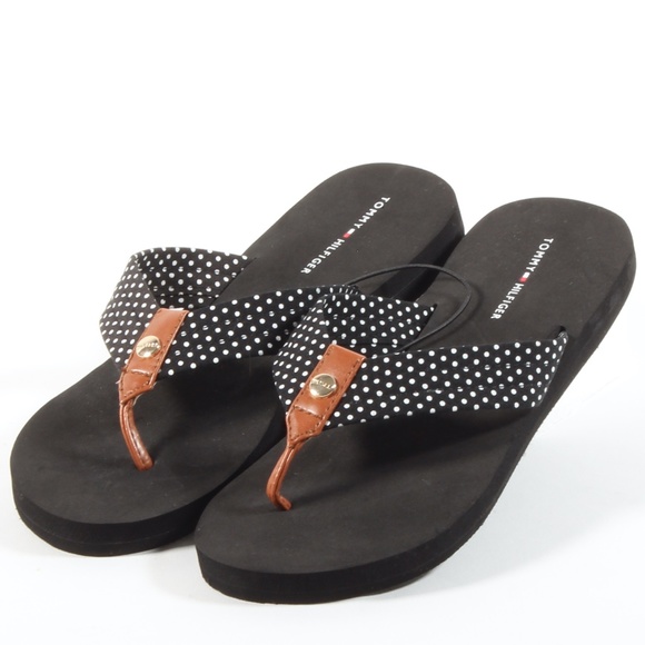 Tommy Hilfiger Shoes - Tommy Hilfiger Polka Dot Flip Flops Thong Sandals